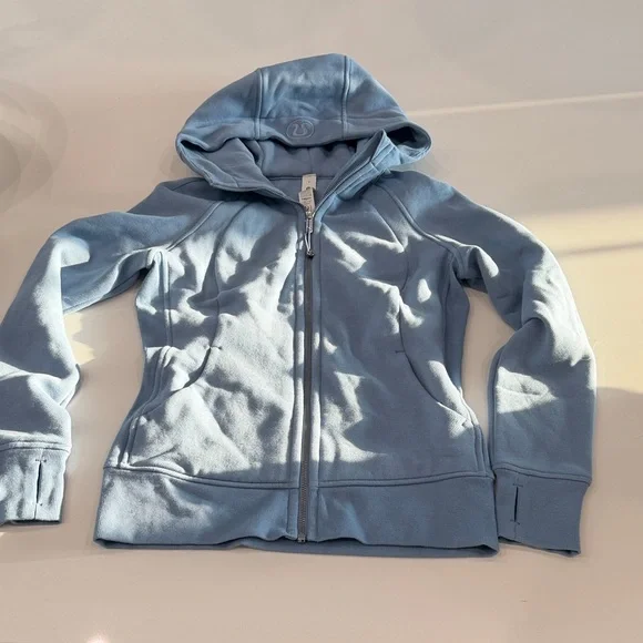 lululemon athletica Light Blue Full-Zip Hoodie - Picture 1 of 2